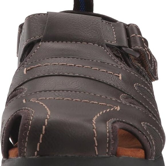 Nunn Bush Men's Rio Grande Closed Toe Fisherman Sandal Sandal brown 9 Wide US